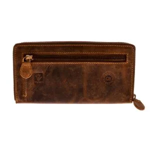 Greenburry Damen-Lederbörse Vintage Zip-Around