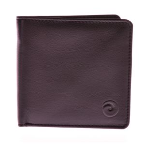 Mala Leather Origin RFID Portemonnaie Bi-Fold Schwarz