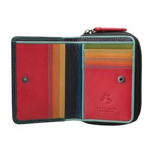 Visconti Hawaii - Kleine Bunte Geldbörse Multi Black