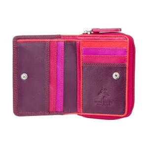 Visconti Hawaii - Kleine Bunte Geldbörse Plum Multi
