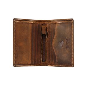Visconti Kleine Leder Geldbörse Hunter Arrow RFID  tan Leder