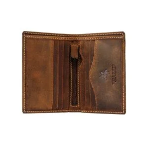 Visconti Kleine Leder Geldbörse Hunter Arrow RFID  tan Leder